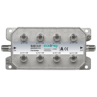 BAB8-01 | 8-fach Abzweiger | 5 bis 1006 MHz | 13 bis 22 dB Abzweigdämpfung