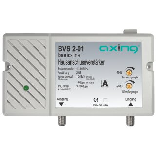 BVS2-01 | Hausanschlussverstärker 25 dB | 98 dB?V | 862 MHz