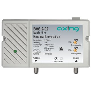 BVS2-02 | Hausanschlussverstärker 25 dB | 98 dB?V | 862 MHz
