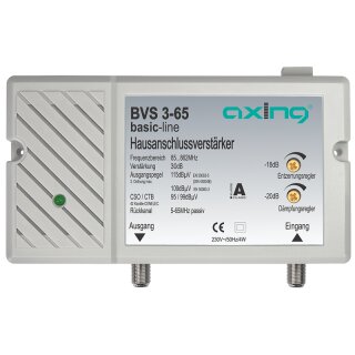 BVS3-65 | Hausanschlussverstärker 30 dB | 98 dB?V | 862 MHz