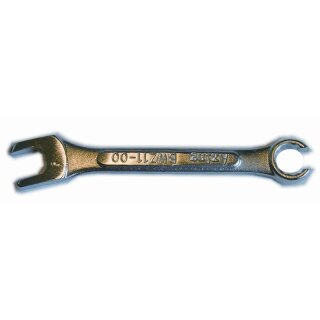 BWZ11-00 | Spezial-Gabelschlüssel | Für enge F-Buchsenabstände | Schlüsselweite 11 mm