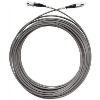 TFC 10 | Optisches Kabel mit Stahlarmierung | 10 m Ring im Polybeutel | Farbe grau