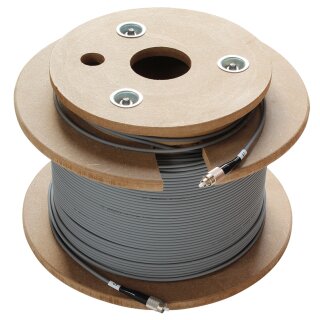 OAK200-01 | Optisches Kabel mit Stahlarmierung | 200 m auf der Holztrommel | Farbe grau