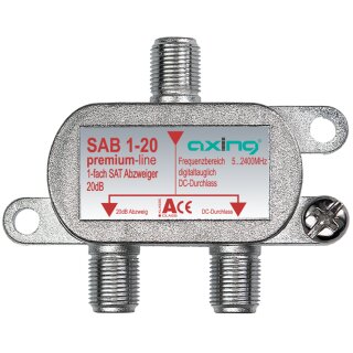 SAB1-20 | 1-fach SAT-Abzweiger | 20 dB | 5 bis 2200 MHz