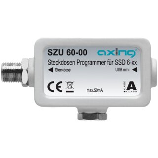 SZU60-00 | Antennensteckdosen-Programmer für SSD 6-xx | Zum Programmieren der User-Bänder (Software AnDoKon steht unter www.axing.com | Download frei zur Verfügung)