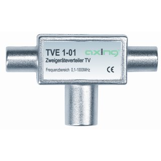TVE1-01 | Zweigeräteverteiler | 0,1 bis 1006 | Zum Anschluss von zwei TV-Geräten