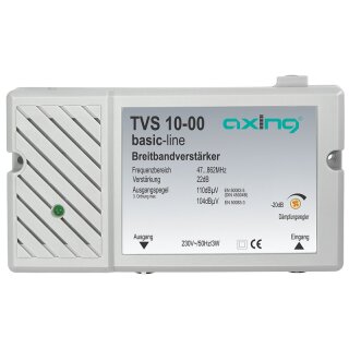 TVS10-00 | Breitbandverstärker | kabeltauglich | Für den Einsatz in terrestrischen Empfangsstellen