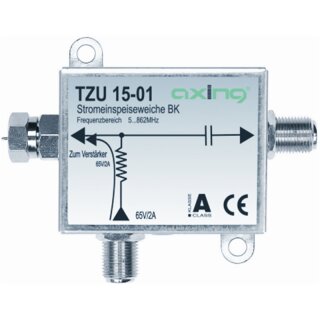 TZU15-01 | Stromeinspeiseweiche TERR/CATV | Zum Fernspeisen von BVS 10-xx | 5 bis 862 MHz