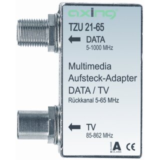 TZU21-65 | Aufsteckadapter | Multimedia | Rückkanal 5 bis 65MHz