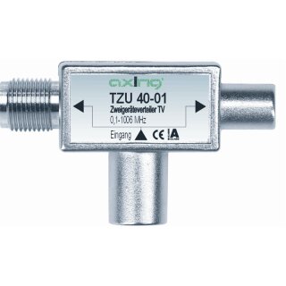 TZU40-01 | Zweigeräteverteiler | 0,1 bis 1006 MHz | Aufsteckverteiler auf Multimedia-Anschluss
