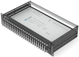19-inch-SAT-Multiswitch | 1 Satellite | Quattro LNB - Coaxial | Cable lengths 10 to 50 m | 32 Outputs | Without surge protection | Cascading with patch panel | Standard power supply unit | RAL9005 black |
