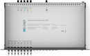 19-Zoll-SAT-Multischalter | 1 Satellit | Quattro LNB - Koaxial | Kabellängen 10 bis 50 m | 8 Ausgänge | Ohne ÜSPSchutz | Nicht-Kaskadierend mit Patchfeld | Standardnetzteil | RAL9005 schwarz |