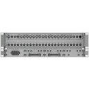 19-inch-SAT-Multiswitch | 4 Satellites | Quattro LNB - Coaxial | Cable lengths 10 to 50 m | 16 Outputs | With surge protection | Cascading | Redundant power supply unit | RAL7035 light grey |
