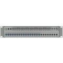 19-inch-SAT-Multiswitch | 4 Satellites | Quattro LNB - Coaxial | Cable lengths 10 to 50 m | 16 Outputs | Without surge protection | Cascading | Standard power supply unit | RAL7035 light grey |