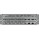 19-inch-SAT-Multiswitch | 4 Satellites | Quattro LNB - Coaxial | Cable lengths 10 to 50 m | 16 Outputs | Without surge protection | Cascading with patch panel | Standard power supply unit | RAL7035 light grey |