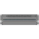 19-inch-SAT-Multiswitch | 4 Satellites | Quattro LNB - Coaxial | Cable lengths 10 to 50 m | 36 Outputs | With surge protection | Cascading | Redundant power supply unit | RAL7035 light grey |