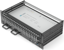 19-inch-SAT-Multiswitch | 1 Satellite | Quattro LNB - Coaxial | Cable lengths 10 to 50 m | 32 Outputs | With surge protection | Non-cascading with patch panel | Redundant power supply unit | RAL9005 black |
