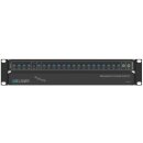 19-inch-SAT-Multiswitch | 1 Satellite | Quattro LNB - Coaxial | Cable lengths 50 to 100 m | 16 Outputs | With surge protection | Cascading | Redundant power supply unit | RAL9005 black |