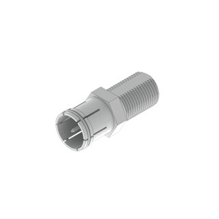 EFA17-00 | Adapter F-socket (non-twisting) to F-Quick plug | with washer and nut | L=28 mm