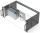19-Zoll-CATV-Verstärker-Grundeinheit | 8 Ausgänge | Eingang hinten | mit Acrylglas Frontplatte | mit 40 dB Verstärker 111 dBµV cso/ctb | Schwarz RAL 9005