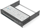 19-inch-SAT-Multiswitch | 4 Satellites | Quattro LNB - Coaxial | Cable lengths 10 to 50 m | 16 Outputs | Without surge protection | Non-cascading | Standard power supply unit | RAL9005 black |