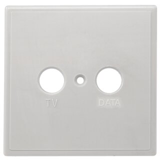 TZU 2-01 Abdeckung | TV/DATA | einteilig | Maße 80 x 80 mm | Passend für Antennensteckdosen BSD 967-xxX
