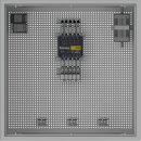 Wall mounting system SAT-Multiswitch | 1 Satellite | Quattro - Coaxial | Cable lengths 10 to 50 m ||With surge protection||W60xL100cm|