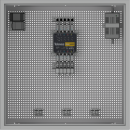 Wall mounting system SAT-Multiswitch | 1 Satellite | Quattro - Coaxial | Cable lengths 10 to 50 m ||With surge protection||W60xL100cm|
