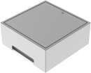 Wall mounting system SAT-Multiswitch | 1 Satellite | Quattro - Coaxial | Cable lengths 50 to 125 m ||With surge protection||W60xL100cm|