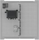 Wandmontagesystem CATV-Verteilung auf Montageplatte | 60x60 cm | Koaxkabel | Kabelbetreiber | Kabellänge bis 100 Meter | 32 Ausgänge | Ohne Überspannungsschutz | Ohne Option