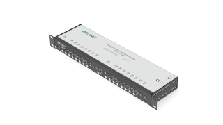 19-inch SAT amplifier splitter 1 SAT | Quattro LNB - Coaxial | Headend || Without overvoltage protection || Without power supply unit | Black RAL9005