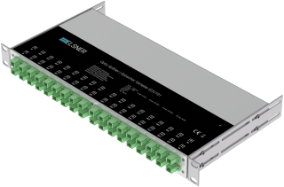 EOV19 | 19-inch optics splitters 4 satellites | Optics - glass fibre |Passive - 1 RU| 32 Outputs | SC/APC | Without power supply unit | RAL7035 Light grey