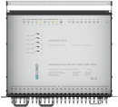 19-inch-SAT-Multiswitch 1 Satellite | Quattro LNB - Coaxial | Cable lengths to 50 m | 32 Outputs | With surge protection | Cascading with input splitter | Redundant power supply unit | RAL9005 black